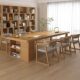 Nordic Solid Wood Desk and Bookcase Integrated into a Living Room-Style Study Table, Calligraphy Table, Home Bedroom Study Desk, Workbench