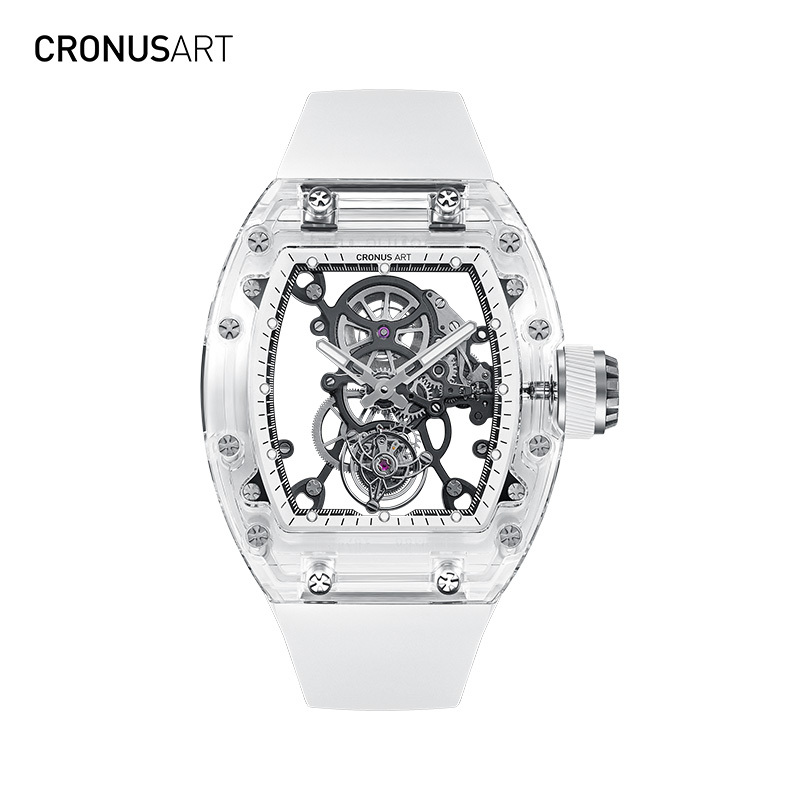 Cronusart Cross Tourbillon Sapphire Series Men's Watch Trendy Famous Brand Mechanical Wristwatch