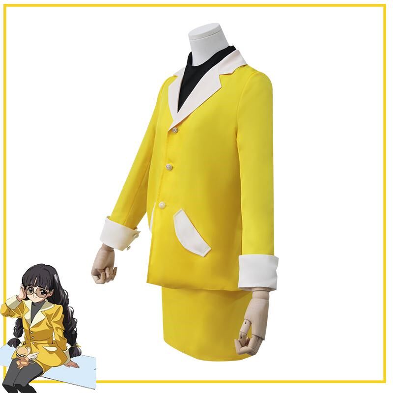 魔法少女大道寺知世cos黄色西服套装狗F仔约会裙cosplay日常动漫评价