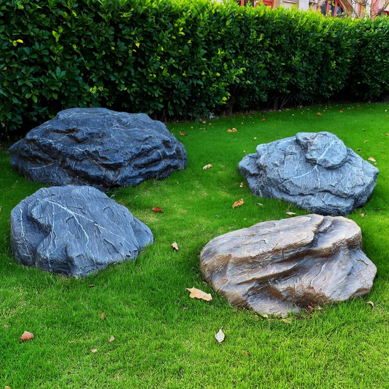 Simulated Manhole Cover Stone Cover, Beautification and Decoration, Fiberglass Fake Stone Sculpture Ornament, Outdoor Landscaping Waterproof Equipment Cover Simulated Manhole Cover Stone Cover, Beautification and Decoration, Fiberglass Fake Stone Sculpture Ornament, Outdoor Landscaping Waterproof Equipment Cover