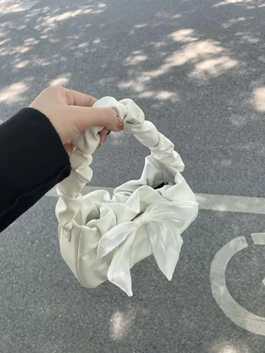 Летняя универсальная сумка через плечо для отдыха с бантиком, французский стиль, 2023