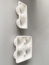 Two glasses of four cups of milk tea coffee bean paste drinks takeaway with packed bag with plastic cup tote bag thickened