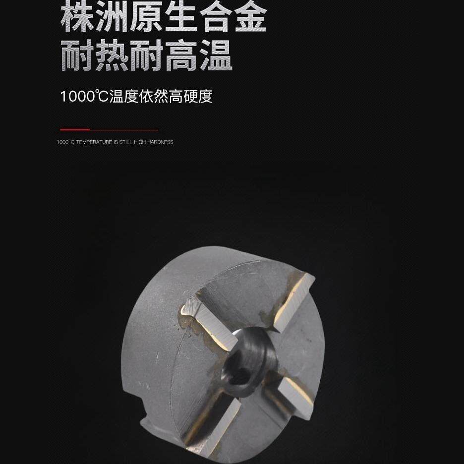 硬质合金直柄反拉刀反向锪平面可换刀头反刮刀锥柄焊接反向沉孔刀