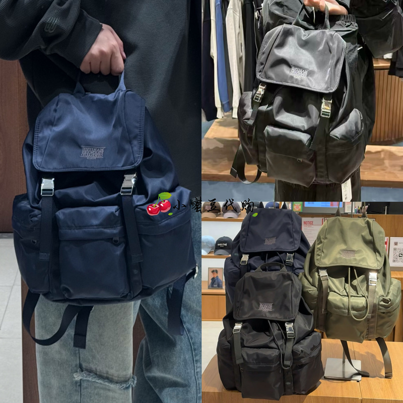 Domestic In-Stock Marithe 26 New Classic Logo Metal Buckle Backpack Solid Color Versatile Drawstring Backpack