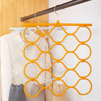 Scarf hanger household multifunctional hoop hanger tie scarf belt stockings rack storage artifact