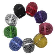 KTV Microphone Mesh Head Shure Metal Cover Microphone Mesh Head Wireless Microphone Cover Resistant to Falling and Anti-rust Universal Accessories SM58A