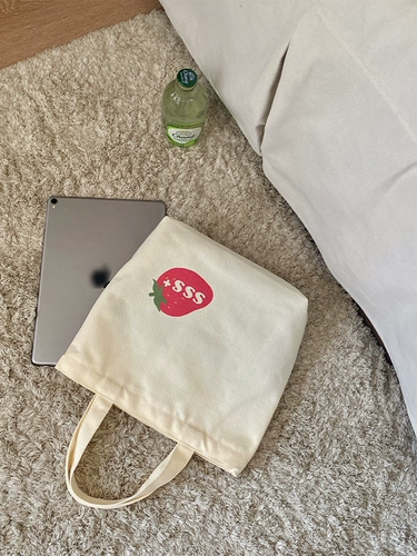 Мультяшный шоппер, тканевый мешок с молнией, льняная сумка