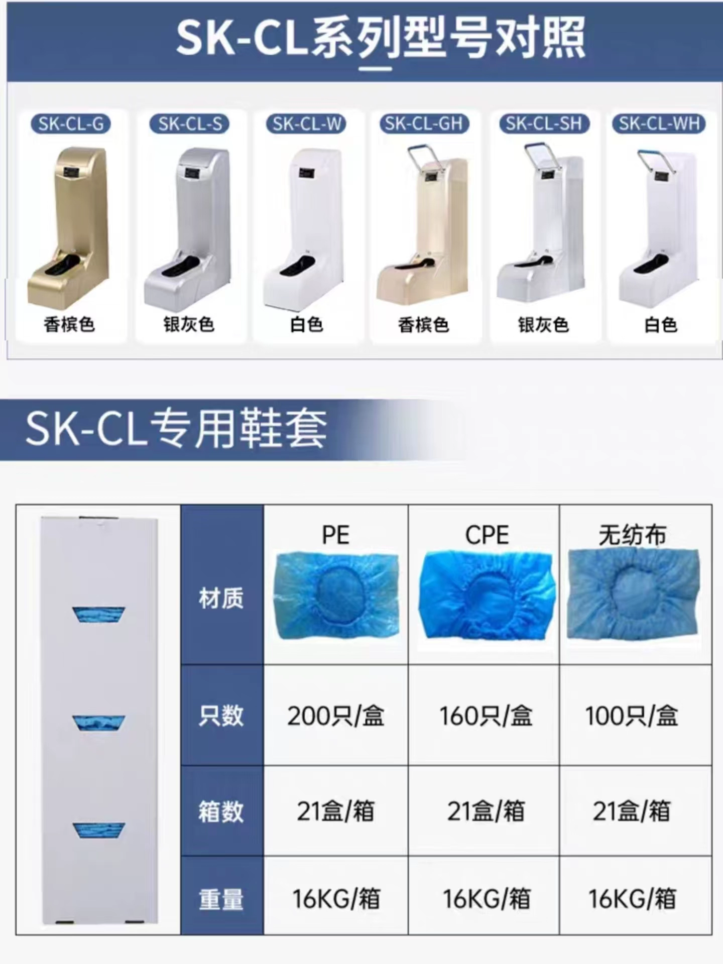 Bao giày đóng hộp máy bọc giày bao giày đặc biệt Jingqi cao cấp mới dùng một lần có thể sạc lại bao bọc giày máy màng bao chân máy