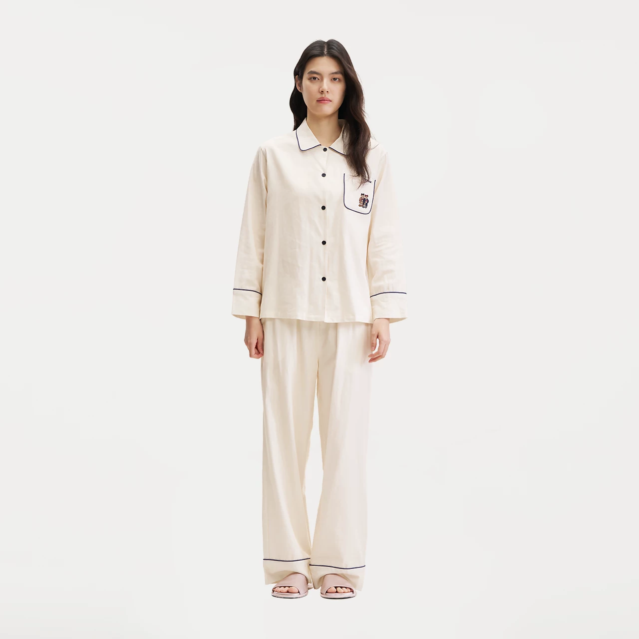 [TeenieWeenie小熊睡衣女天丝棉春夏季2026新款凉感柔软家居服套装]