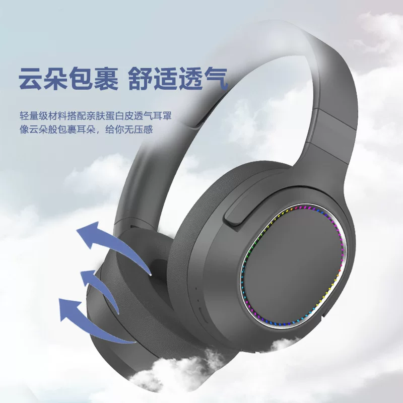 Bluetooth гарнитура наушники в виде ободка беспроводные мобильный телефон компьютер универсальные игровые спортивные музыка подавление шума Bluetooth гарнитура полноценные уши