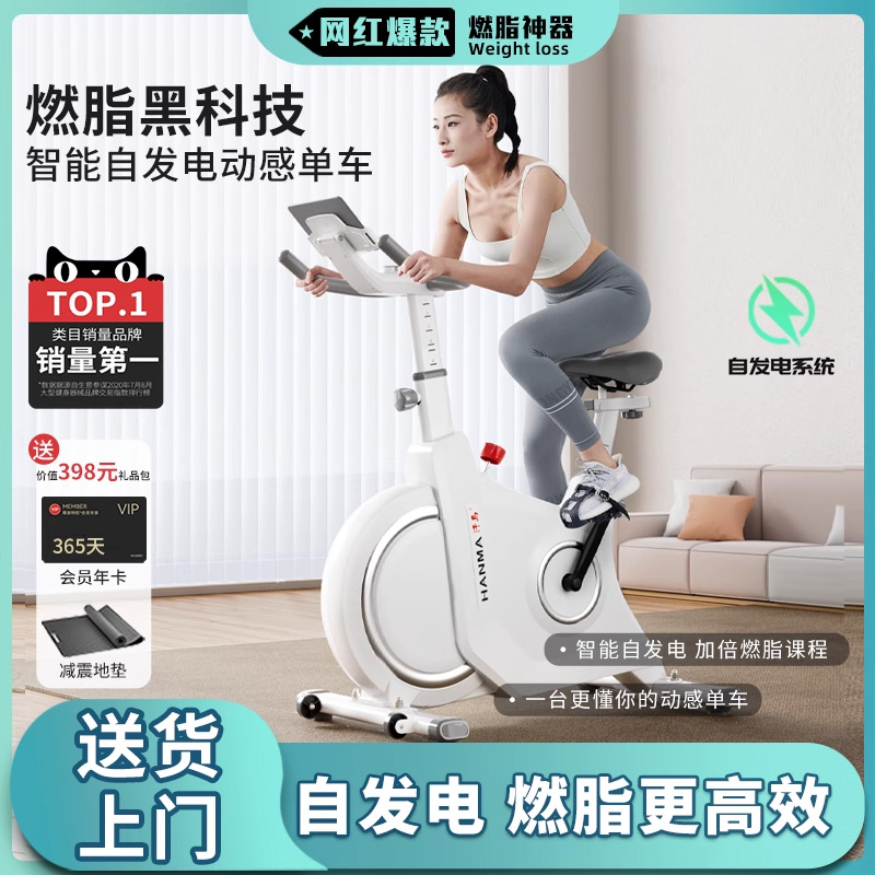 ハンマインテリジェント自発電動自転車家庭用屋内ミニフィットネス機器減量静音スポーツ自転車