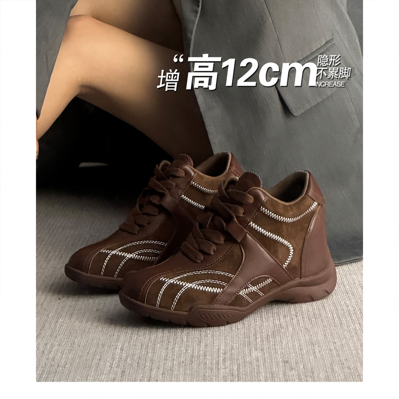 2026 Spring New Style Casual Sports Shoes with Hidden Height Increase for Women, 12cm Thick Sole for Petite Individuals 2026 Spring New Style Casual Sports Shoes with Hidden Height Increase for Women, 12cm Thick Sole for Petite Individuals