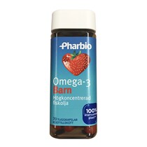 Bonded spot Pharbio high purity childrens fish oil strawberry flavor new packaging 70 capsules