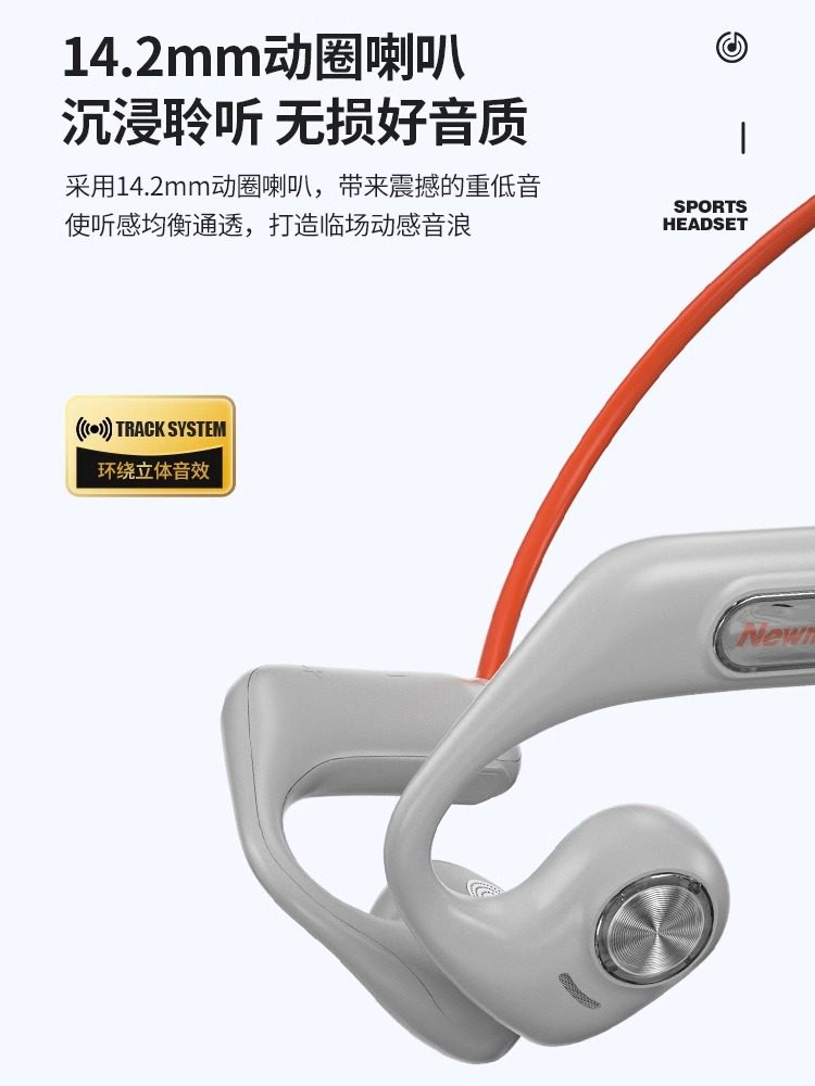 Newman Bluetooth Earphones, Over-Ear Wireless Air Conduction Open-Type Sports Running Phone Ge13