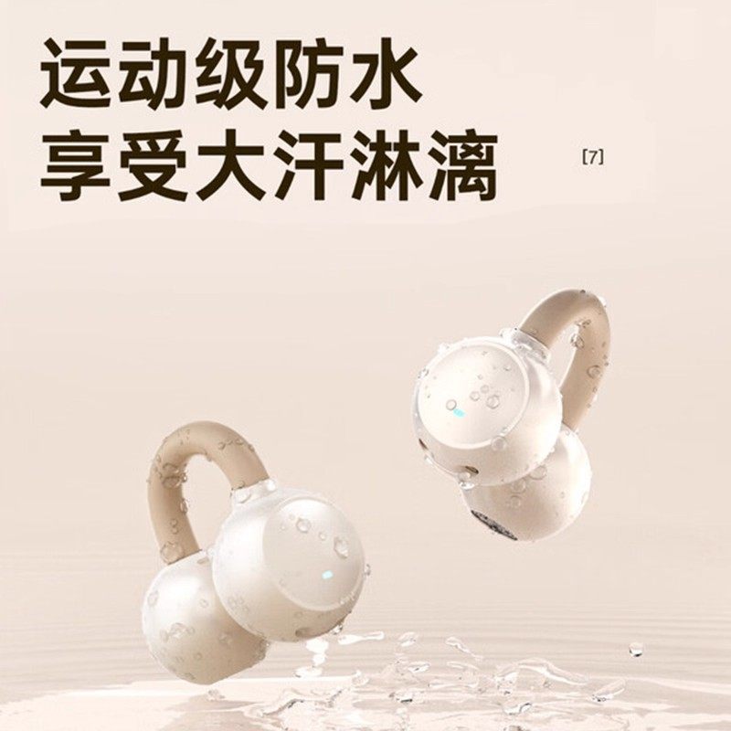 Newman Bluetooth Earphones, Clip-On Wireless, Non-In-Ear, Air Conduction, Open Design, for Running and Sports, Ultra-Long Battery Life, Ly63