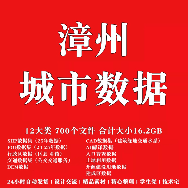 Zhuchang City Gis Map Shp/Poi Building Green Space Water System Topographic Map Cad Road Network Ai Interpretation Dem Data Zhuchang City Gis Map Shp/Poi Building Green Space Water System Topographic Map Cad Road Network Ai Interpretation Dem Data