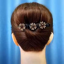 New braided hair clip middle-aged mother hair clip multi-functional elegant bangs clip flower headband hair accessories