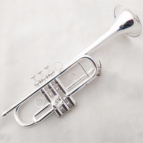 C key treble trumpet instrument sterling silver plated high and low playing effortless and easy to pronounce