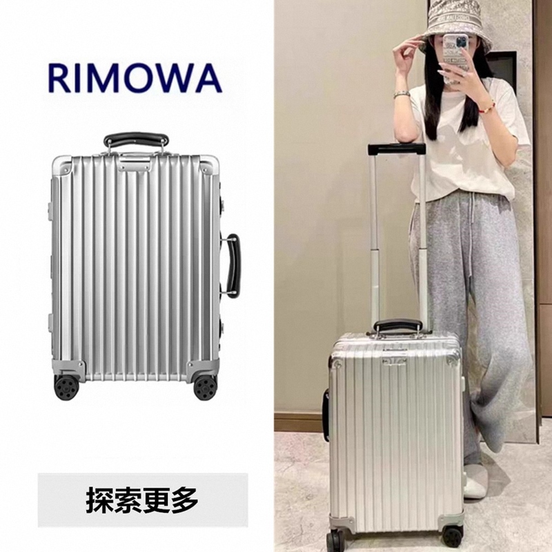 99% New Rimowa Suitcase 20inch Trolley Case 26inch Celebrity Style 30inch Square-Shaped Travel Suitcase 99% New Rimowa Suitcase 20inch Trolley Case 26inch Celebrity Style 30inch Square-Shaped Travel Suitcase