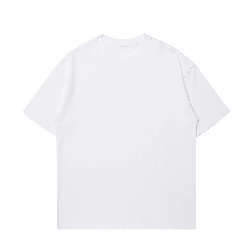Vanszhe Official Website Flagship 2026 Short-Sleeved T-Shirt Men's Couple Wear Summer Loose Casual Pure Cotton Youth Students