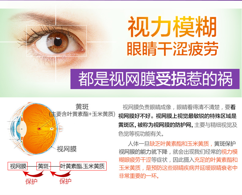 Mặt nạ mắt Lutein Blueberry Child US Patent Lutein Viên nén Lutein Fat Non-Capsule Sản phẩm sức khỏe nhập khẩu - Thức ăn bổ sung dinh dưỡng viên mầm đậu nành