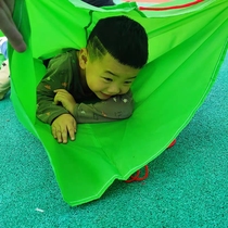 Kindergarten centipede drilling game childrens body intelligent jumping grid outdoor activity props sensory training equipment