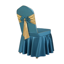 Hotel chair cover for wedding special bow banquet hotel stool cover high-end wedding restaurant custom chair cover