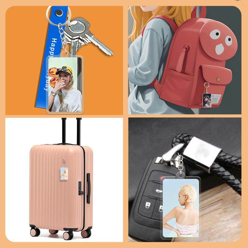 New Kyoka Acrylic Keychain Key Ring New Card-Style Pendant Luggage Tag Double-Sided Celebrity Merchandise
