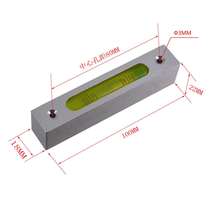 Square metal bar horizontal water glass high precision level of quadratic glass quadratic small-scale plate bubble