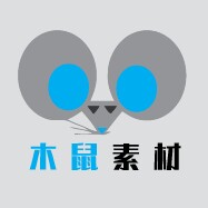 木鼠设计素材库的LOGO