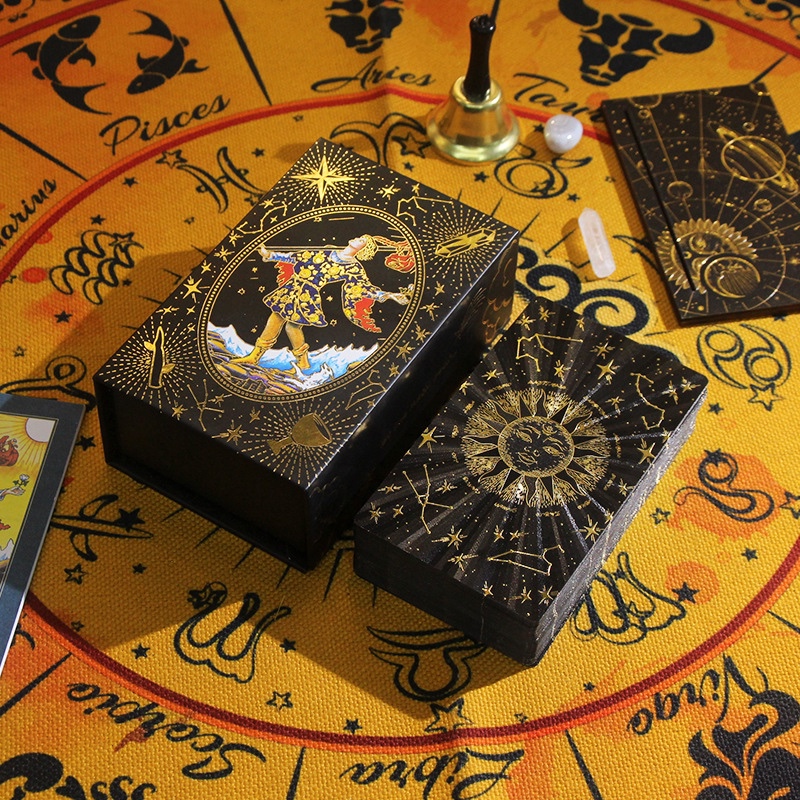 Classic Waite Tarot Card Collection Edition Gold Foil Waite Tarot Cards Full Set Pvc Material New Tarot Cards Classic Waite Tarot Card Collection Edition Gold Foil Waite Tarot Cards Full Set Pvc Material New Tarot Cards