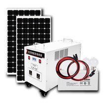 Solar power generation system a complete set of small 220V power generation equipment photovoltaic off-grid integrated energy storage in power-deficient mountainous areas
