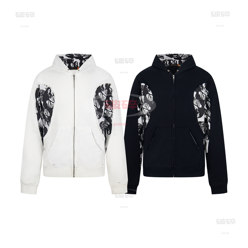Undercover 05Ss'But Beautiful' Vampire Girl Patchwork Hoodie Unisex Jacket Undercover 05Ss'But Beautiful' Vampire Girl Patchwork Hoodie Unisex Jacket