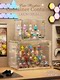 Acrylic Transparent Blind Box Storage Display Stand, Large Capacity Pop Mart Ladder-Style Figure Display Box