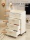 Drawer-Type Storage Cabinet, Plastic Storage Cabinet, Installation-Free, Bedroom Bedside Table, Living Room Snack Storage Cabinet, Multi-Layer 35