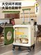 Pet Travel Trolley Box, Cat Carrier, Space Capsule Portable Cat and Dog Large-Capacity Folding Suitcase, Airline Carrier, Cat Cage