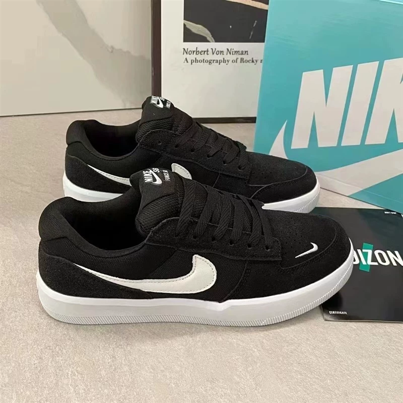 Бренд Nike сломанный код чистый оригинал сила58 стильные повседневные школьные штаны, толстый язык обуви дикая спортивная стильная обувь студентов, мужчины и женщины