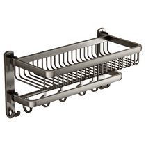 1434 Ermo gun gray towel rack bathroom punch-free bathroom storage rack hanging rack toilet bathroom towel rack