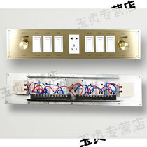 New hotel bedside table control switch panel guest room household combination switch five-hole socket centralized control panel