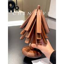 Small tree insulation mat black walnut one tree anti-scalding table mat casserole mat soup bowl pot mat high temperature resistant cup mat