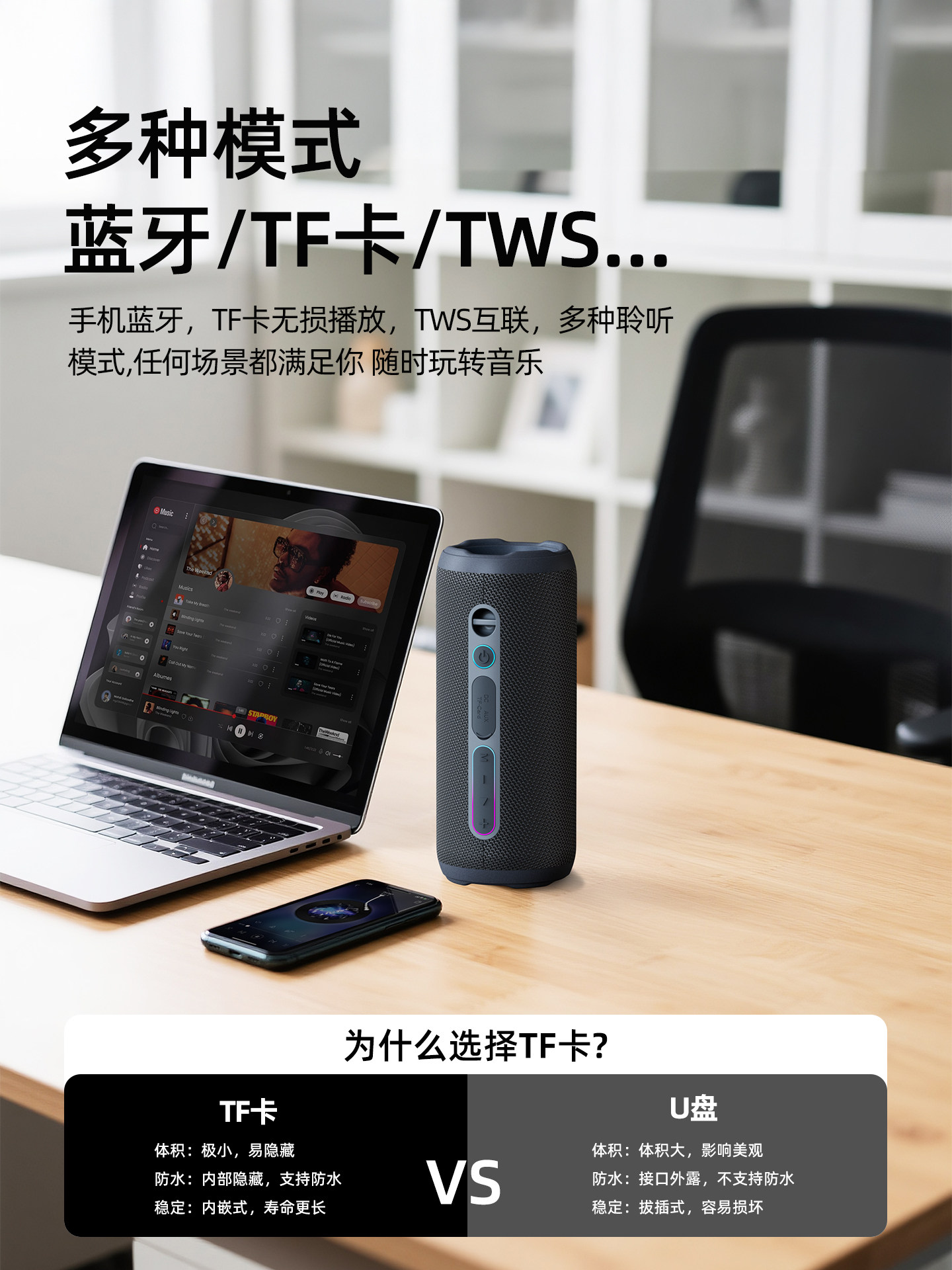 Wanyinba M1 Bluetooth Speaker 2025 New Model High-Quality Speaker Outdoor High-Volume Portable Waterproof Subwoofer