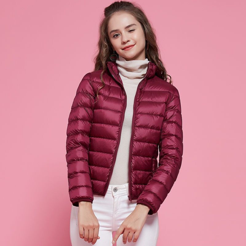 White Duck down Lightweight Fashionable Warm down Jacket Large Size Simple Student Korean Style Women's Short Cute Coat White Duck down Lightweight Fashionable Warm down Jacket Large Size Simple Student Korean Style Women's Short Cute Coat