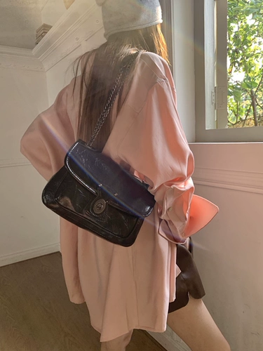 Южнокорейский летний товар, сумка через плечо, цепь для жирной кожи, сумка на одно плечо, коллекция 2023, премиум класс