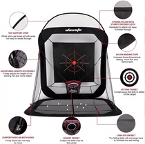 PGM ball delivery indoor golf hitting mat thickened practice mat home practice net swing training device