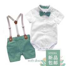 high quality Baby Boy Clothes Summer Gentleman Birthday Suits