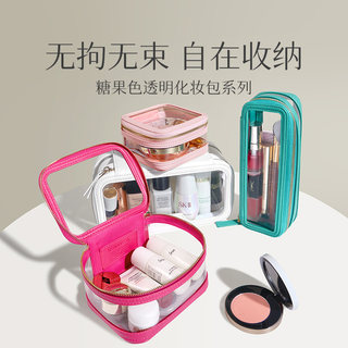 Langyan Mini Transparent Cosmetic Bag Portable Large Capacity Small Size Women's Travel Toiletries High-Value Tmpvc