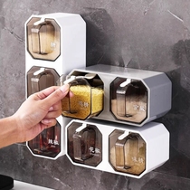 Seasoning box kitchen household seasoning jar seasoning jar seasoning combination set wall-mounted storage salt MSG seasoning bottle jar