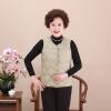 Simple and comfortable women's down jacket, vest, mother's wear, middle-aged and elderly vest, round neck, V-neck, light and thin inner liner to keep warm