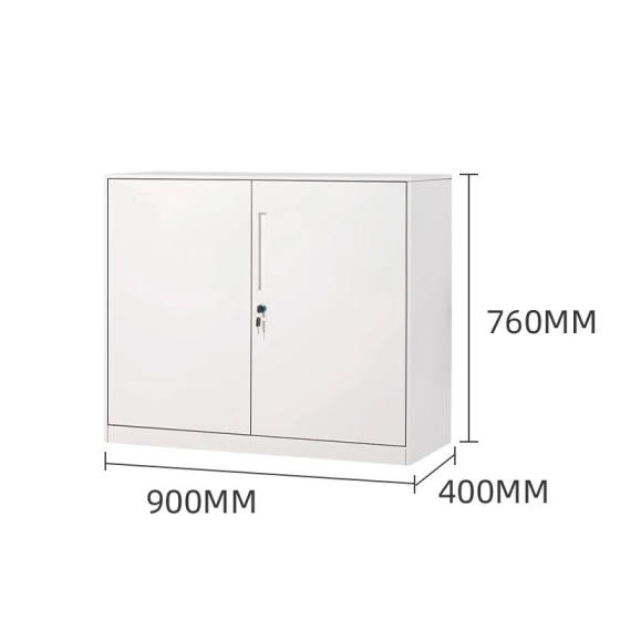 现货速发奈高文件柜办公柜矮柜档案柜薄边员工收纳柜760高白色