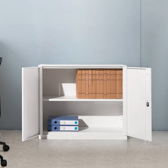 现货速发奈高文件柜办公柜矮柜档案柜薄边员工收纳柜760高白色